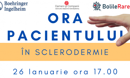 Ora Pacientului cu Sclerodermie: marți, 26 ianuarie, online