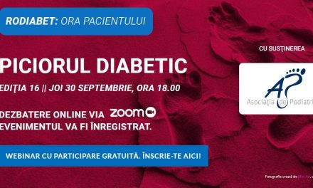 Ora Pacientului RoDiabet: Pe 30 septembrie descifrăm misterele “Piciorului Diabetic”
