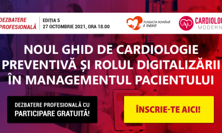 CardiologieModerna.ro: Astăzi, de la ora 18.00 discutăm despre noul ghid de cardiologie preventivă și rolul digitalizării în managementul pacienților