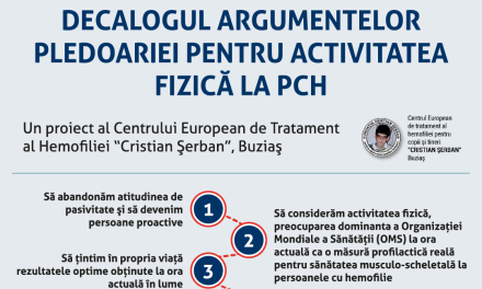 INFOGRAFIC: Decalogul argumentelor pentru activitatea fizică la PCH