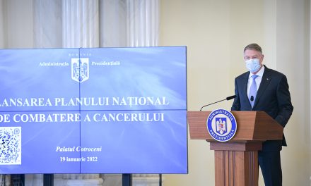 Klaus Iohannis: Planul naţional de combatere a cancerului pune accent pe încurajarea şi finanţarea suplimentară a investigaţiilor medicale
