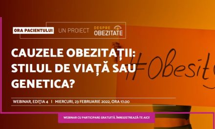 Comunitatea DespreObezitate.ro discută despre cauzele obezității, miercuri 23 februarie