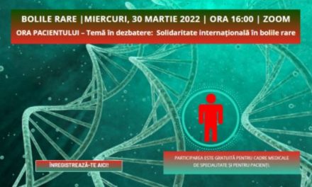 „Solidaritatea internațională în bolile rare” – tema întâlnirii Comunității OSC – Boli Rare de pe 30 martie