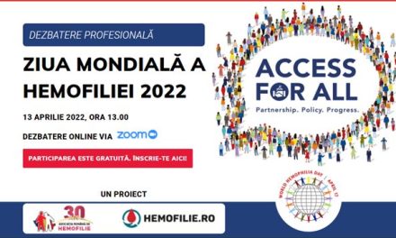 Vino astăzi să marcăm împreună Ziua Mondială a Hemofiliei