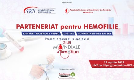 PARTENERIAT pentru HEMOFILIE, eveniment organizat cu ocazia Zilei Mondiale a Hemofiliei