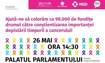 Fundația Renașterea marchează Săptămâna Europeană de Luptă împotriva Cancerului în Piața Constituției