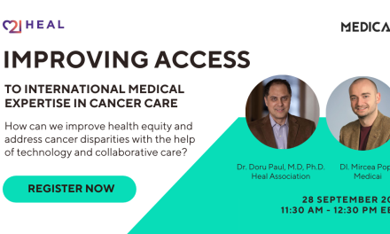 Webinar „Improving Acces to International Medical Expertise in Cancer Care”, miercuri, 28 septembrie