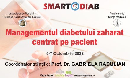 Au mai rămas câteva zile până la Conferința SMARTDIAB – “Managementul diabetului zaharat centrat pe pacient”