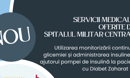 Tratament cu pompă de insulină pentru pacienții cu DZ1, disponibil la Spitalul Militar Central ”Dr. Carol Davila”