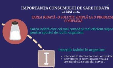 INSP: „Sarea iodată – o soluție simplă la o problemă complexă!”
