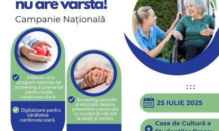 Campania Națională ”Sănătatea nu are vârstă” ajunge la Brașov, 25 iulie
