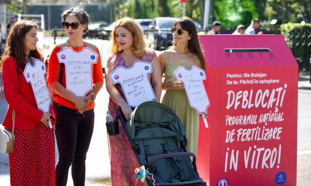 Protest Declic și SOS Infertilitatea la Guvern pentru reluarea programului FIV