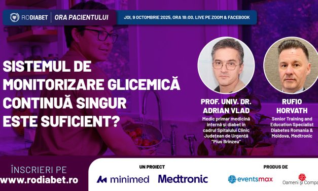 Sistemul de monitorizare glicemică continuă singur e suficient? Descoperă răspunsul la Ora Pacientului Rodiabet!